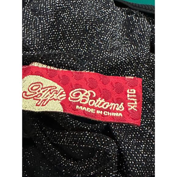 Apple Bottoms Python Crush Jet Black Shimmer Dress Women's Size XL - Picture 6 of 7